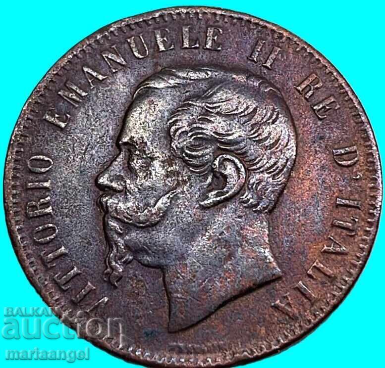 10 centesimi 1867 Italia T - Torino Victor Emanuel - rar! - 5