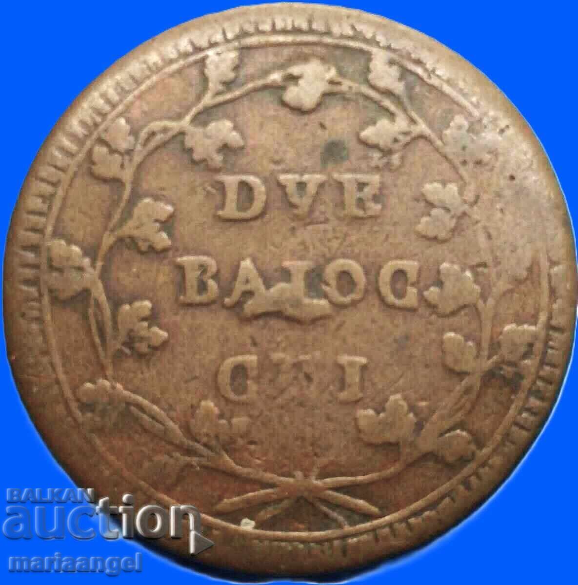 Παράδοση First Roman Republic 2 bayochi 1798 -1799 Vatican 35mm 19g Παράδοση First Roman Republic 2 bayochi 1798 -1799 Vatican 35mm 19g