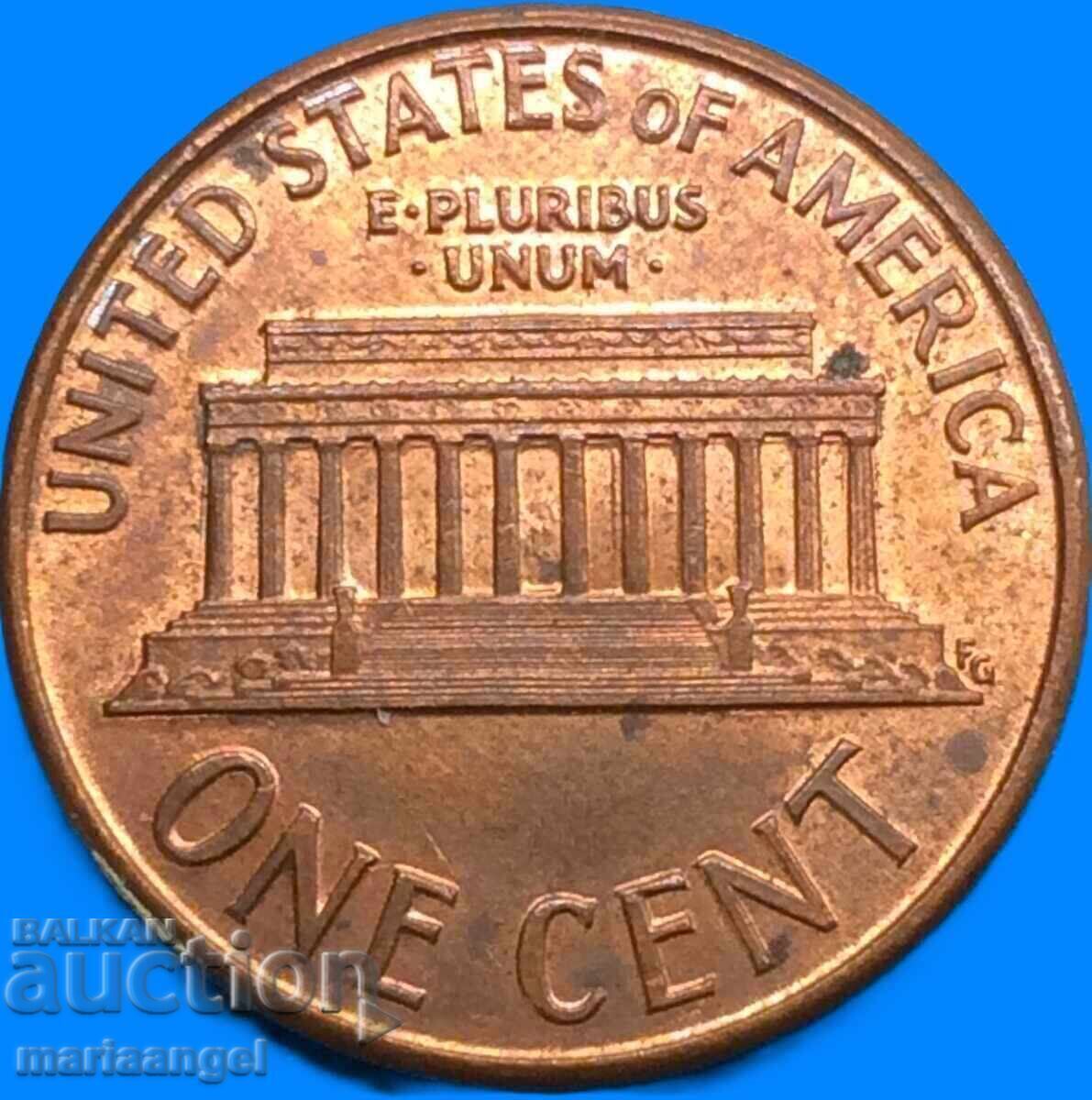 Livrarea 1 cent 1990 SUA președinte Lincoln