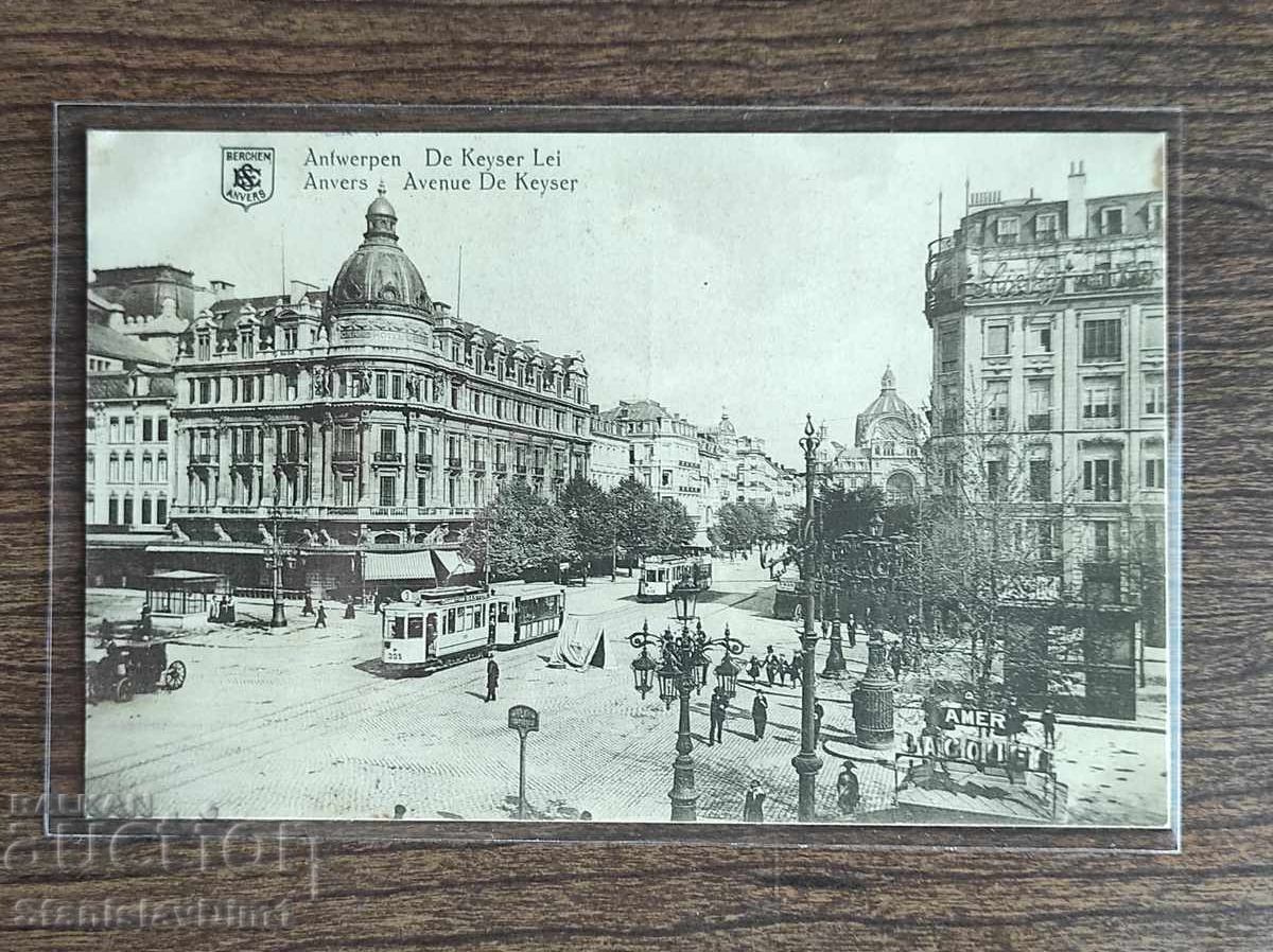 Censored postcard Antwerp WWI