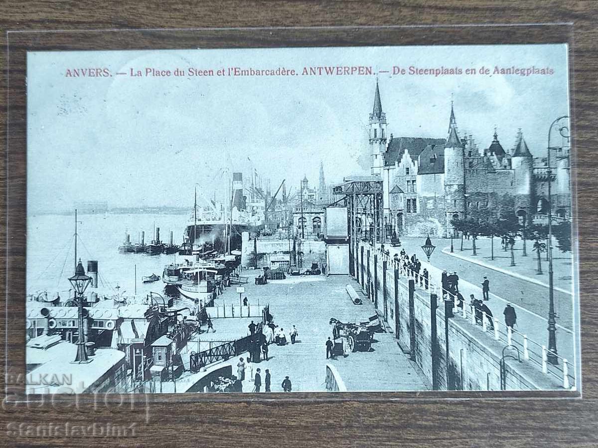 Censored postcard Antwerp WWI