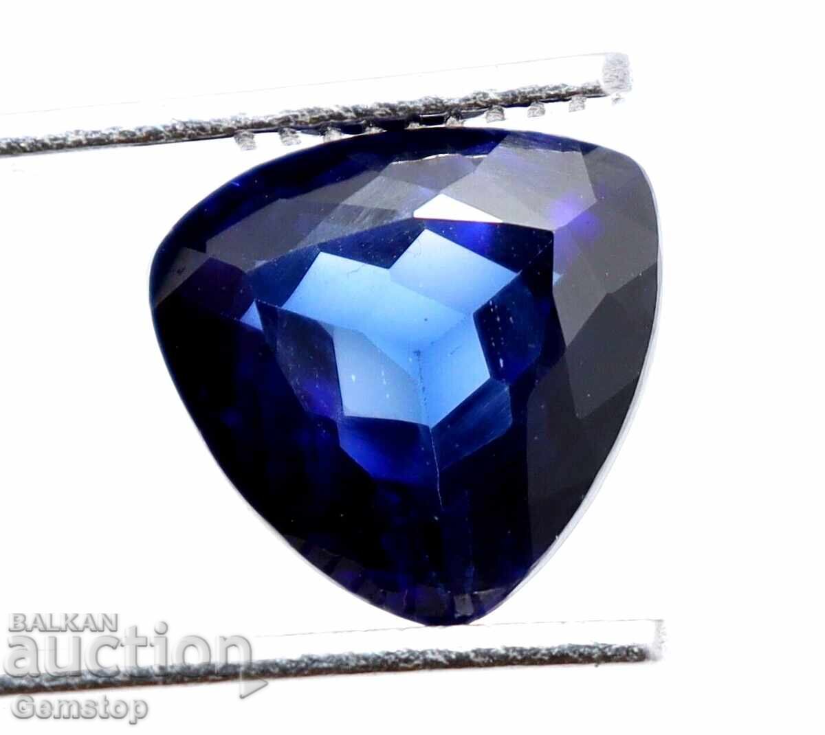 PREȚ DE LICHIDARE! 16.50 ct safir natural tăietură trilion, Kashmir, de la 1 ct! - 5 PREȚ DE LICHIDARE! 16.50 ct safir natural tăietură trilion, Kashmir, de la 1 ct! - 5
