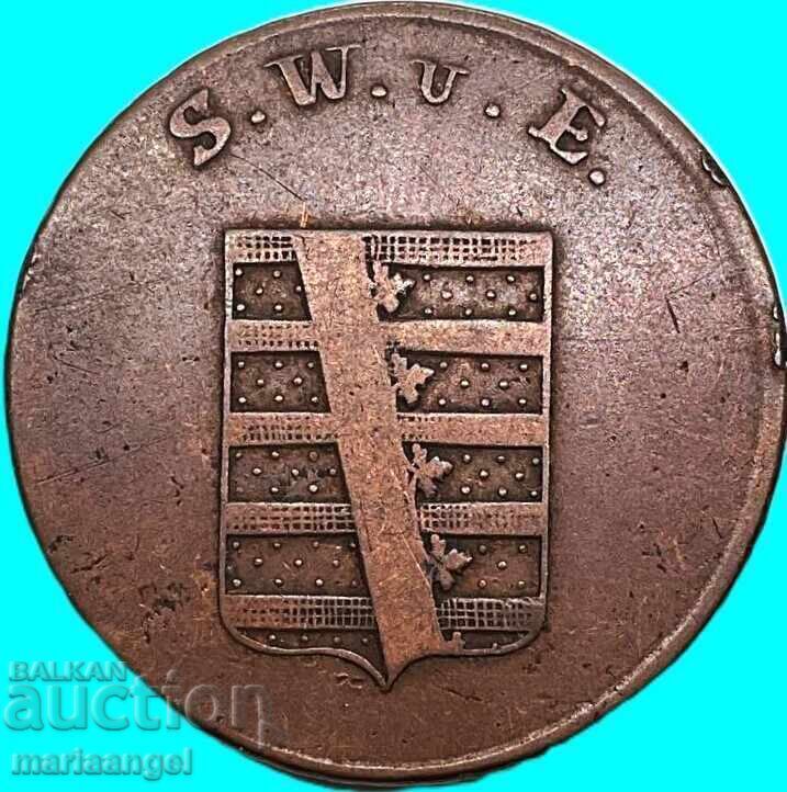 Παράδοση 4 πφένιγκ 1810 Γερμανία 6,98γρ Σαξονία-Βαϊμάρη-Άιζεναχ ΣΠΑΝΙΟ