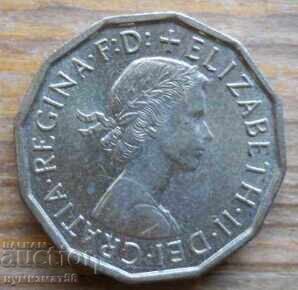 3 pence 1960 - Marea Britanie (Elizabeth II) cu preț € 0.80 | 1.56 BGN