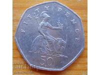50 пенса  2001 г - Великобритания