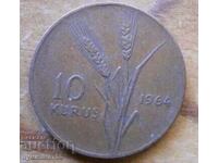 10 kurush 1964 - Turkey
