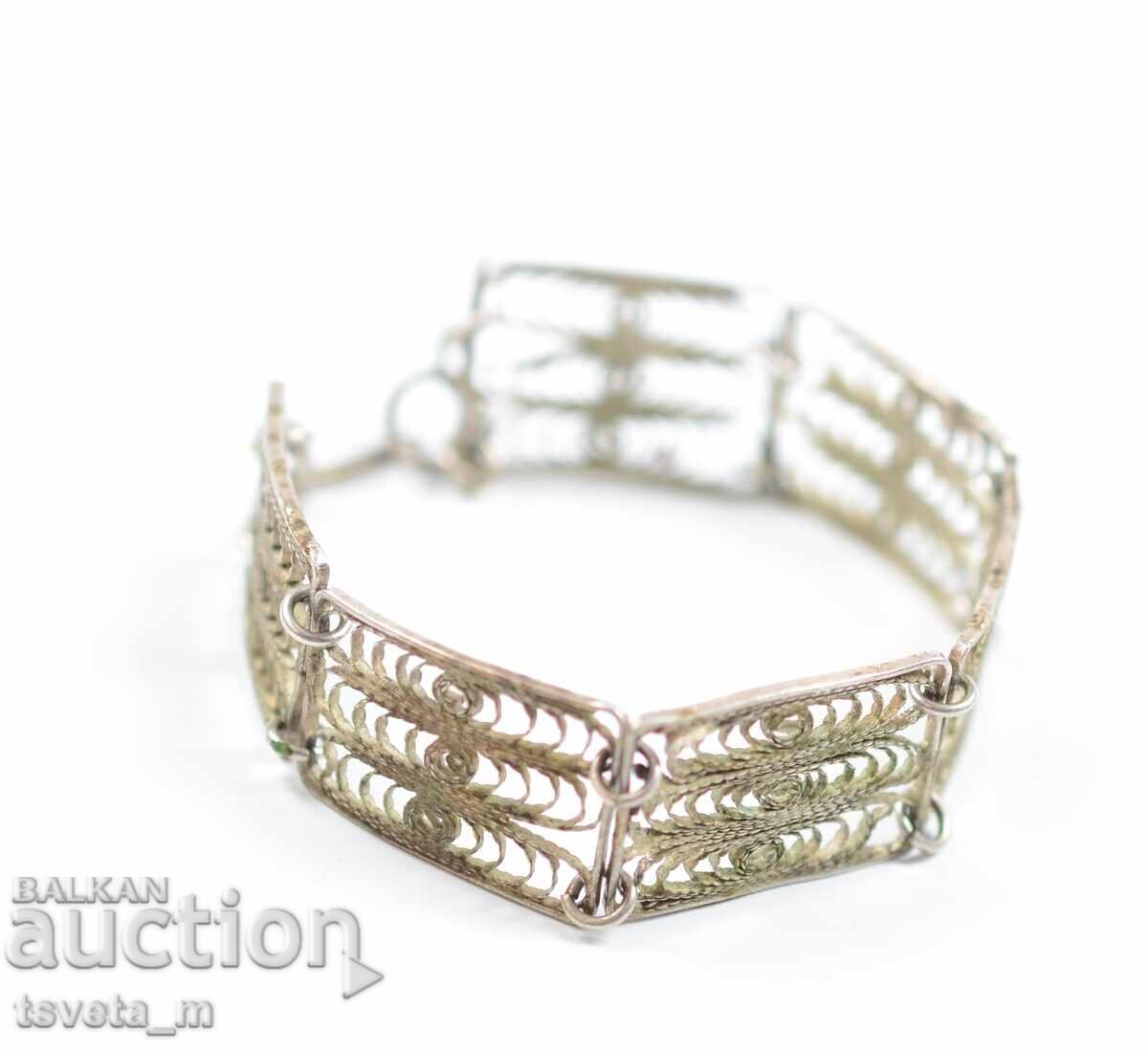 Delivery of Antique filigree bracelet, National Revival period jewelry