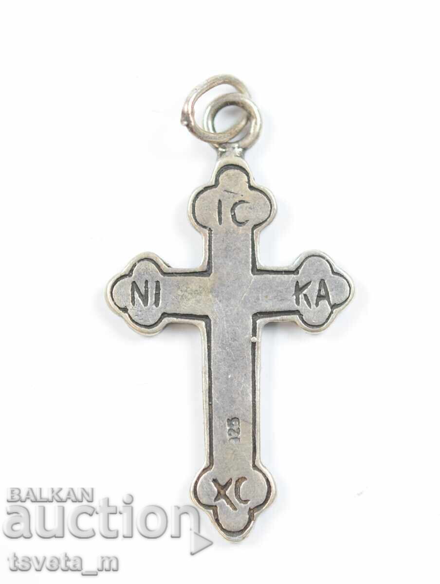 Pandantiv ortodox din argint cu crucifix, 3,7 g cu preț € 15.00 | 29.34 BGN