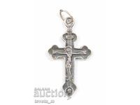 Pandantiv ortodox din argint cu crucifix, 3,7 g