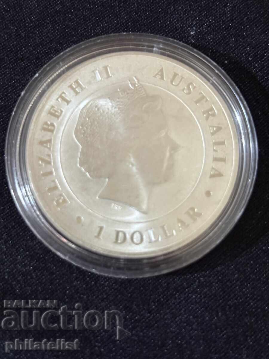 Licitație Australia 2014 – 1 dolar – Crocodil de apă sărată australian