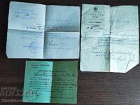 Document vechi Regatul Bulgariei - lot de trei