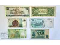 Lot of banknotes, 6 pcs