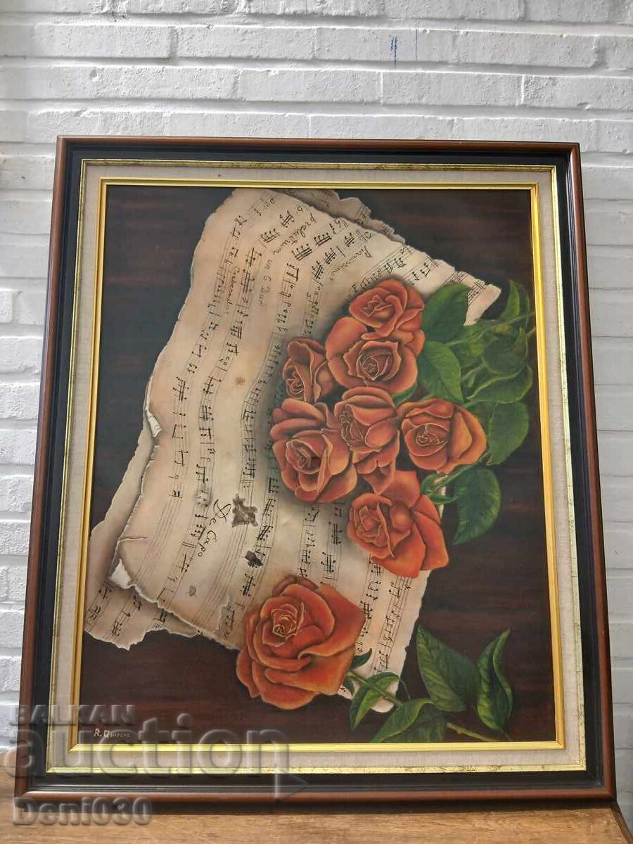 Frumos mare pictură originală în ulei pe pânză Frumos mare pictură originală în ulei pe pânză