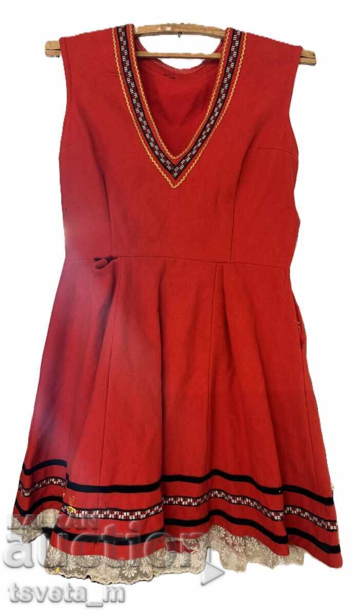 Suman folcloric din lână pentru copii, costum popular