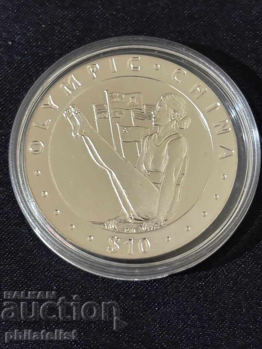 Insulele Virgine Britanice 2008 – 10 dolari – JO 2008 Beijing