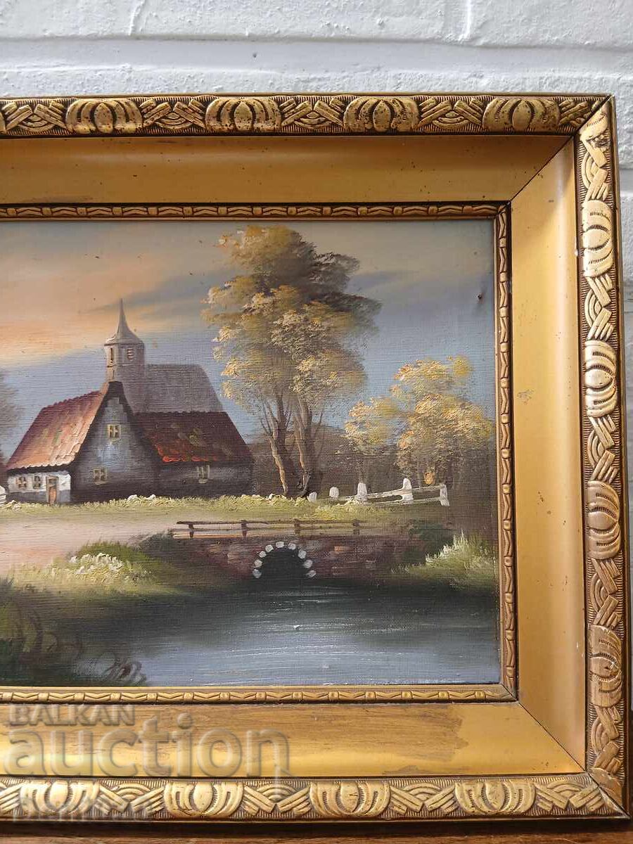 Livrarea Frumos pictură originală în ulei pe pânză într-un cadru frumos
