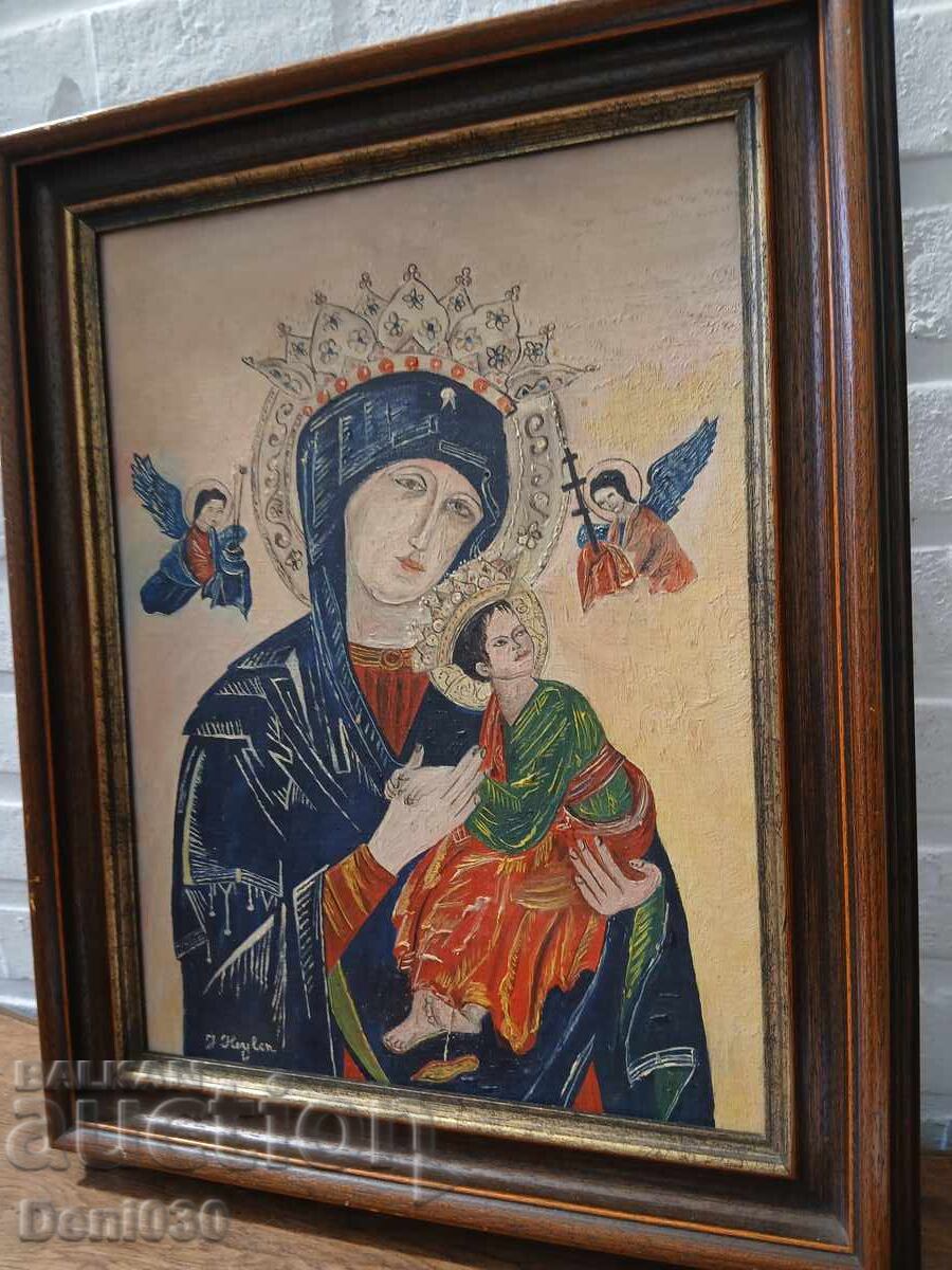 Παράδοση Πολύ παλιά εικόνα ζωγραφισμένη σε ξύλο