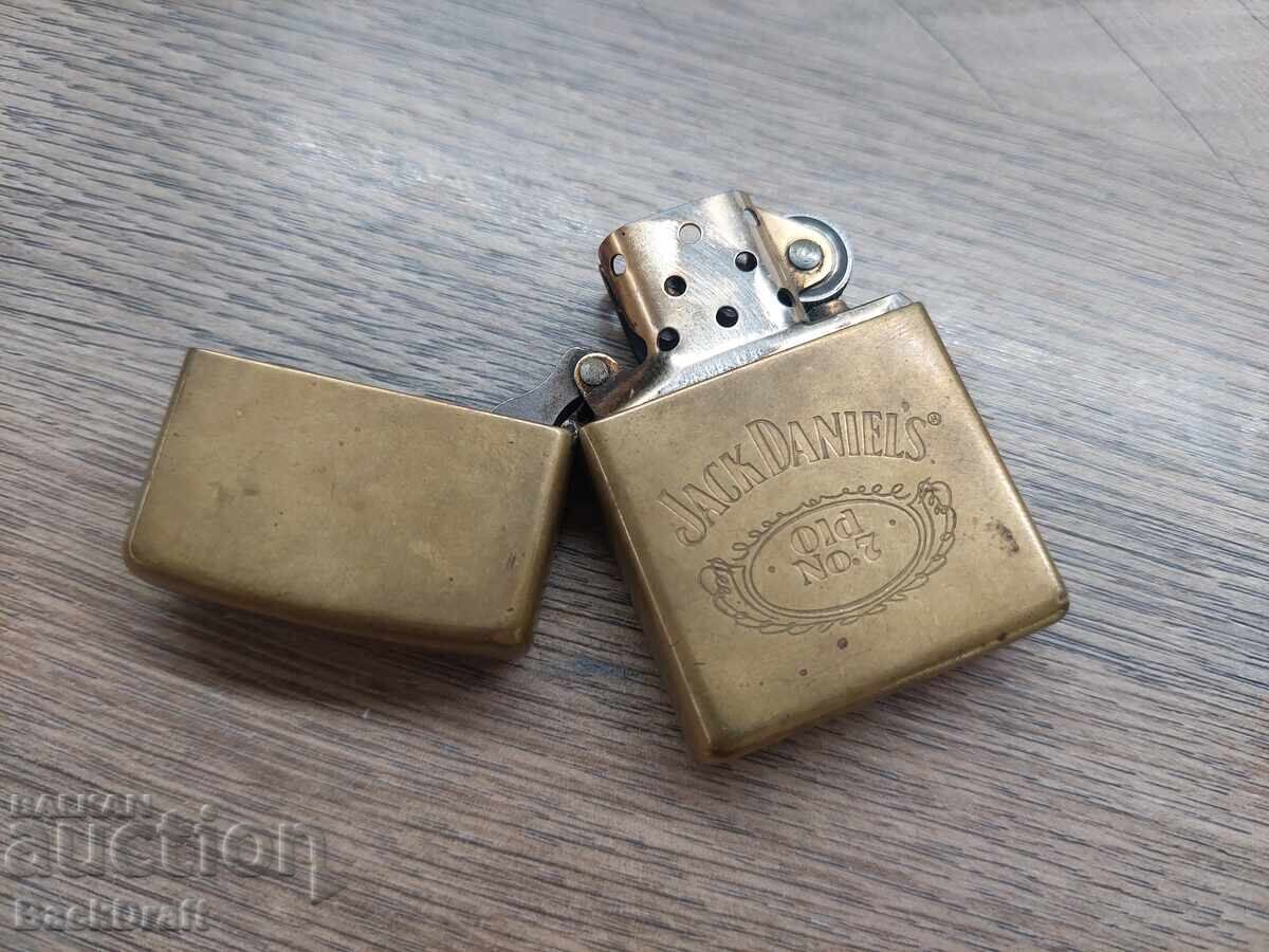 Delivery of Original Zippo petrol lighter, Brass Zippo Jack Daniels