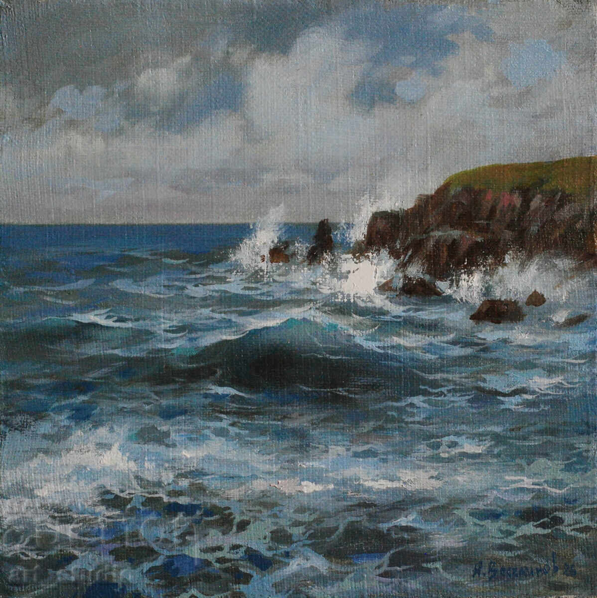 Sea view - oil paints