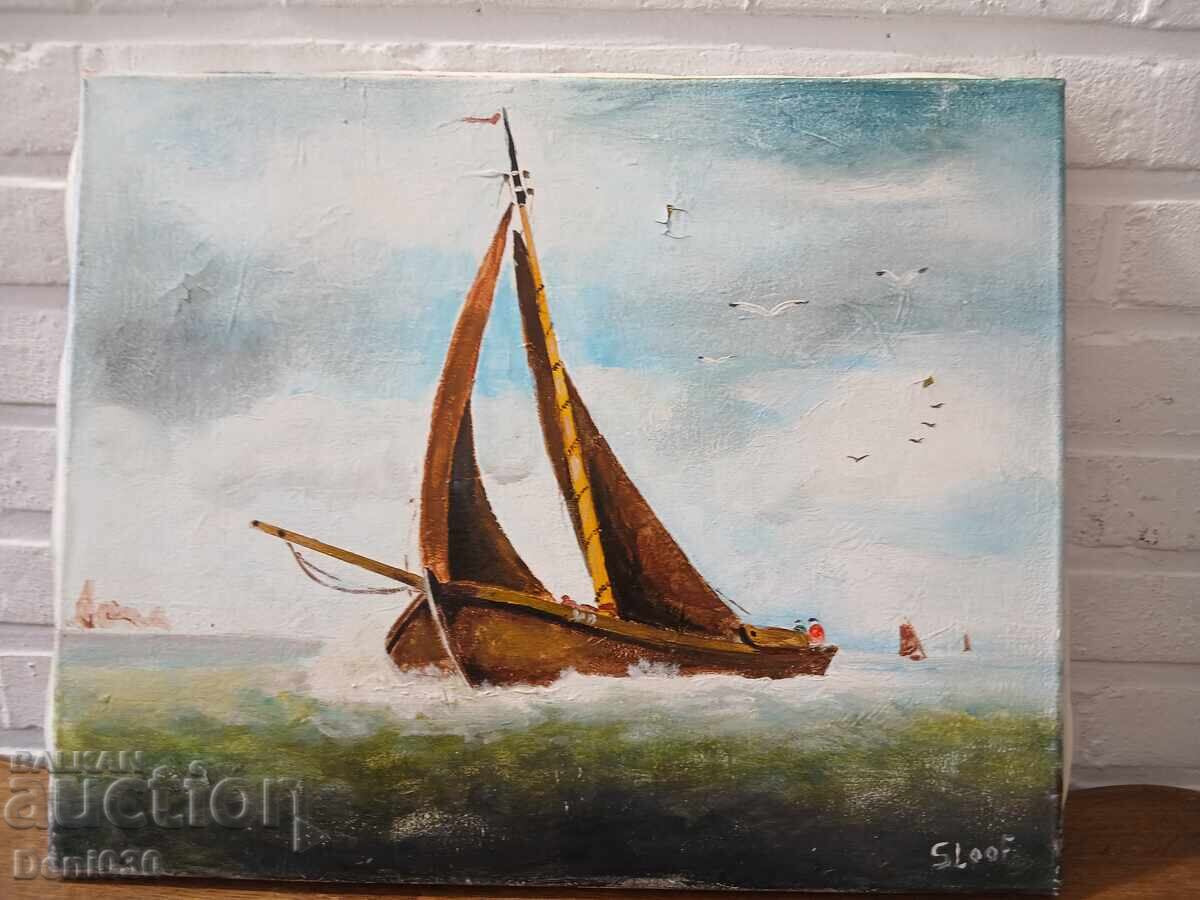Pictura originala in ulei pe panza