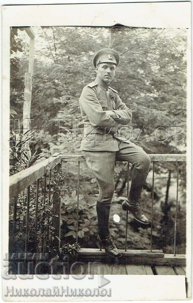 1918 ΠΑΛΙΑ ΦΩΤΟΓΡΑΦΙΑ ΣΤΡΑΤΙΩΤΙΚΟΣ ΑΞΙΩΜΑΤΙΚΟΣ ΛΙΑΣΚΟΒΕΤΣ ΚΟΝΤΑ ΣΤΟ ΡΟΥΣΕ ZH896