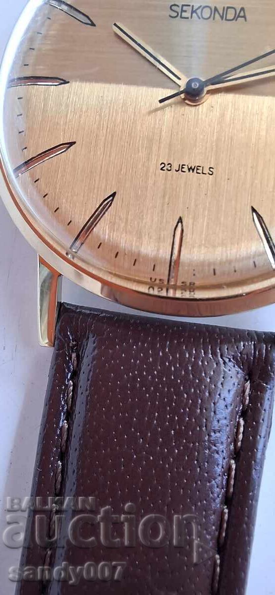 Poljot De Luxe Sekonda 23 rubine URSS SSSR Au 1970 cu preț € 0.01 | 0.02 BGN