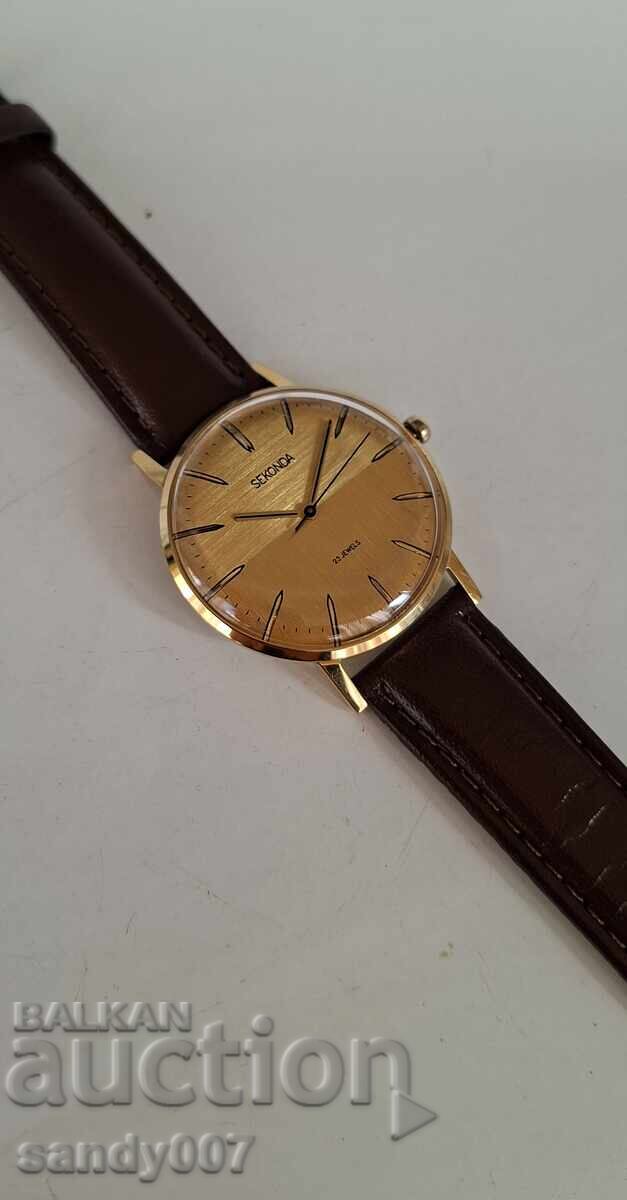 Poljot De Luxe Sekonda 23 rubine URSS SSSR Au 1970 - 5