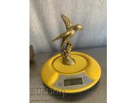 Brass bird sculpture