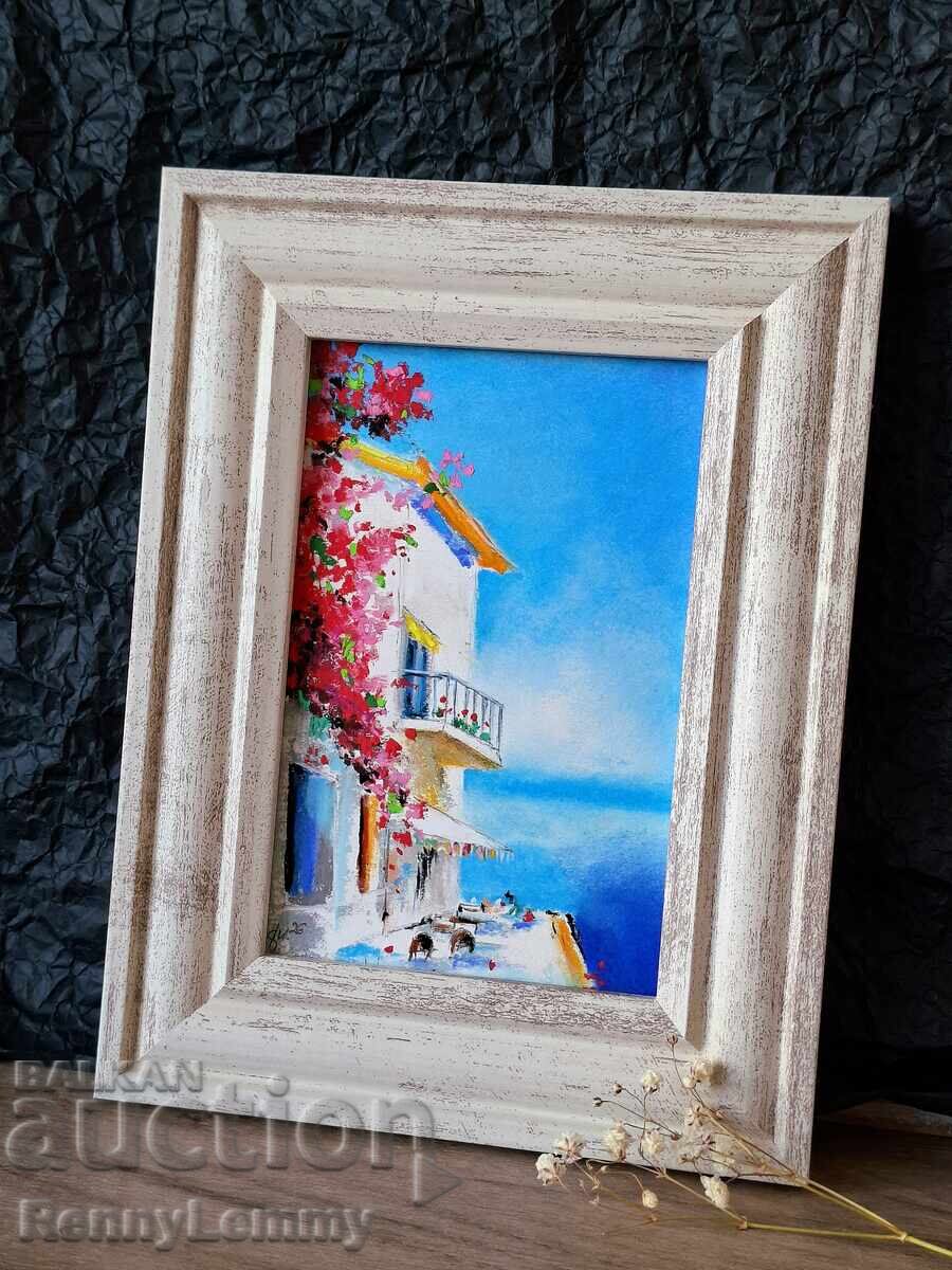 Somewhere in the South, pastel painting, original miniature with price € 28.00 | 54.76 BGN