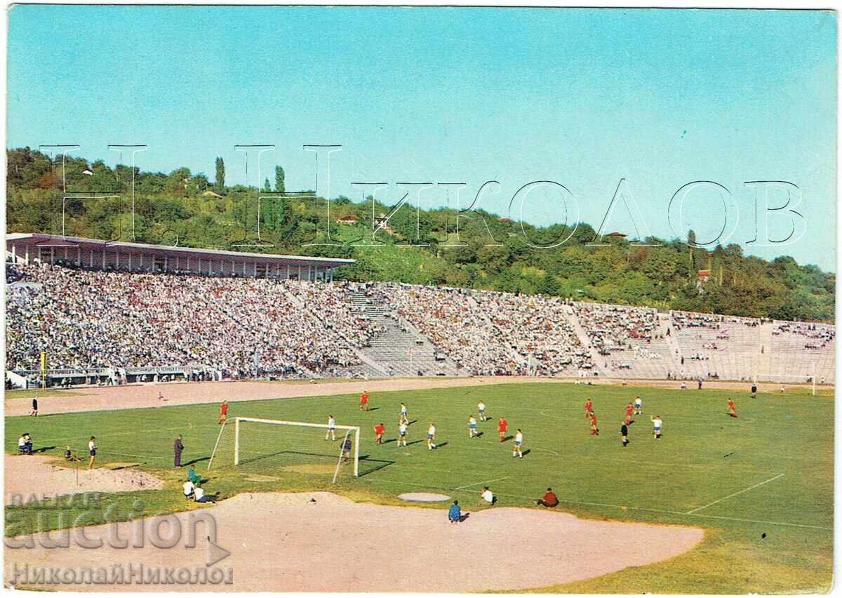 CARTE POȘTALĂ VECHE VARNA STADIONUL "IURI GAGARIN" SPARTAK J903