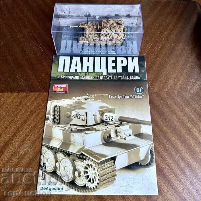 Model de colecție tanc Panzerjäger Elefant (Panzer) Model de colecție tanc Panzerjäger Elefant (Panzer)