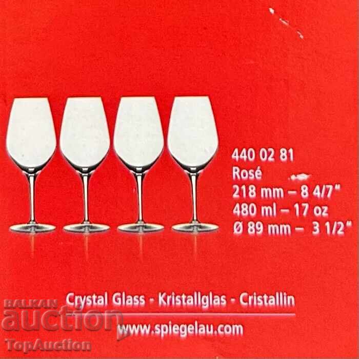 Licitație Pahare de vin din cristal Spiegelau, 4 buc Licitație Pahare de vin din cristal Spiegelau, 4 buc