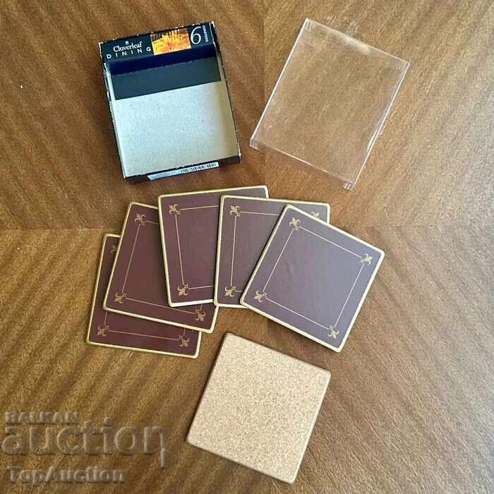 Set de suporturi pentru pahare din lemn de eucalipt, 6 buc cu preț € 10.00 | 19.56 BGN Set de suporturi pentru pahare din lemn de eucalipt, 6 buc cu preț € 10.00 | 19.56 BGN