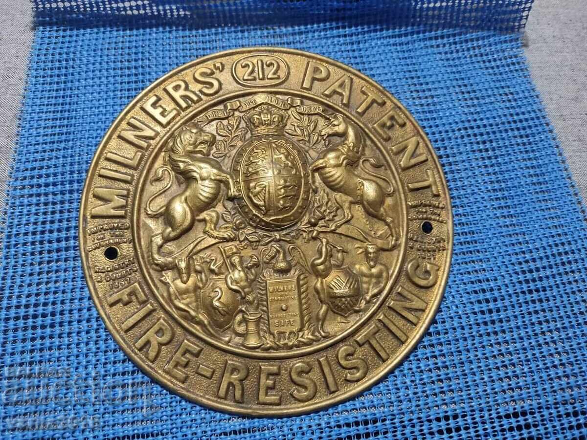 Δημοπρασία VINTAGE ΠΙΝΑΚΙΔΑ από ΟΡΕΙΧΑΛΚΟ SAFE