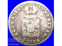 1/4 Lira 1823 Austria for Italy M-Milan Lombardy-Venetia