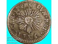 1 soldo 1736 Italia Mantova