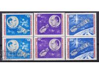 Mărci poștale neștampilate Cosmos Uniunea - Apollo 1975 din Bulgaria