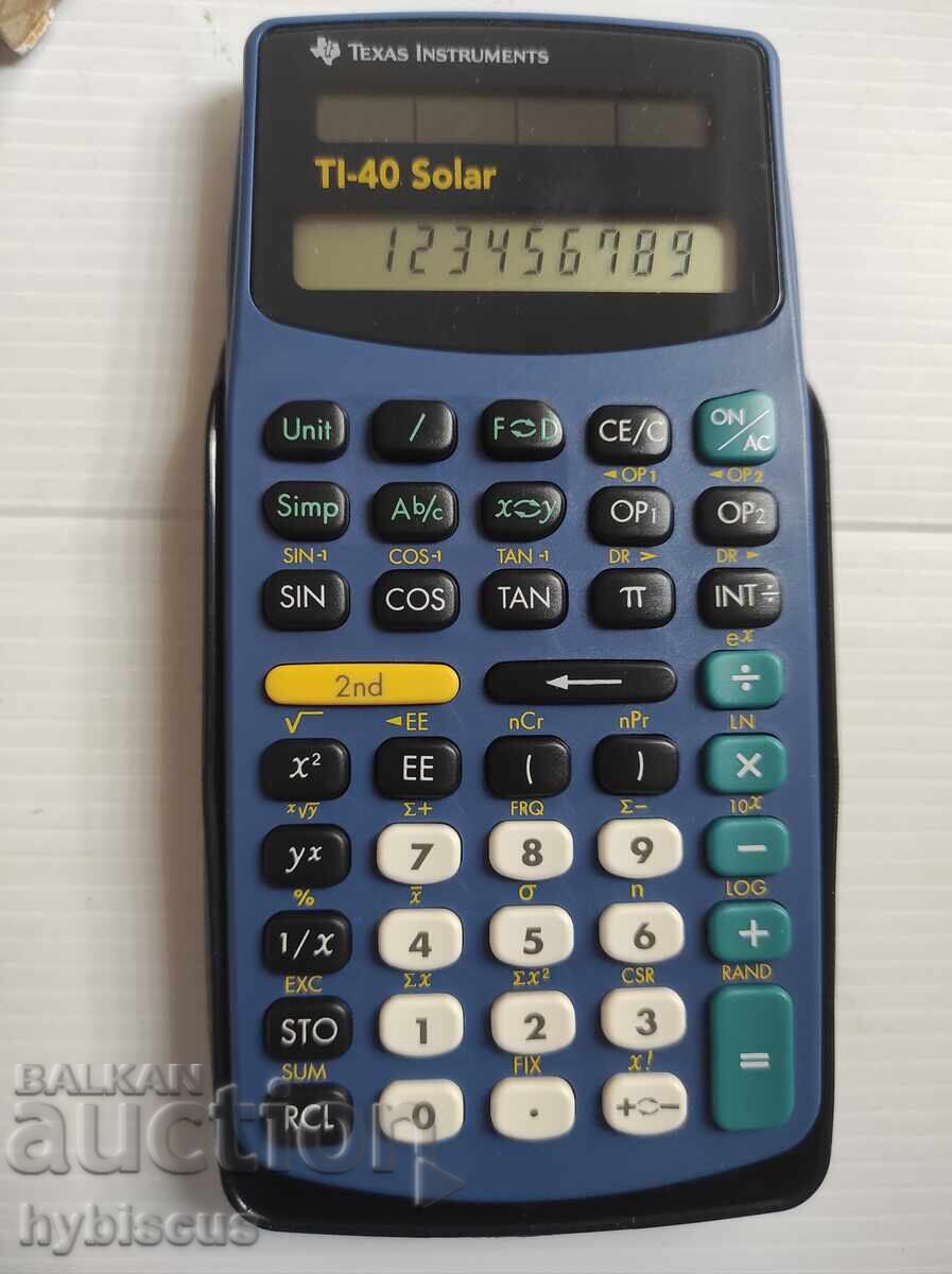 Ηλιακό κομπιουτεράκι Texas Instruments TI 40 με τιμή € 15.00 | 29.34 BGN