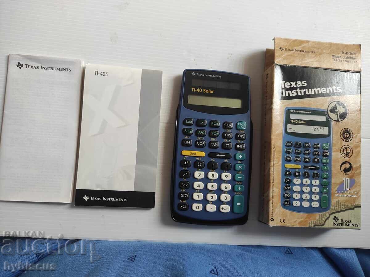 Ηλιακό κομπιουτεράκι Texas Instruments TI 40