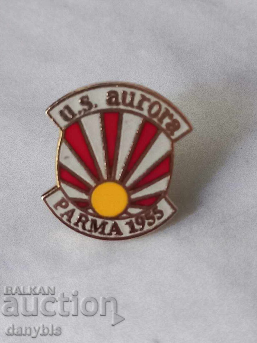 Football badge - US Aurora Parma - enamel