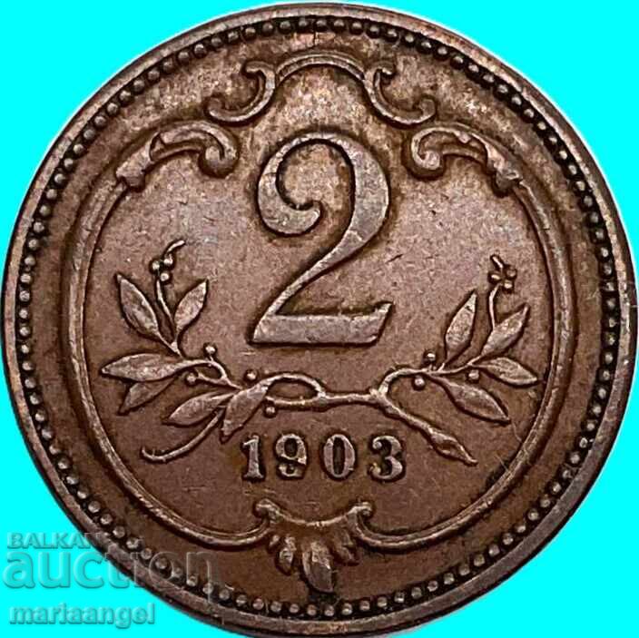 Austria 2 Hellers 1903