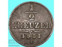1/2 Kreuzer 1851 Αυστρία Α - Βιέννη