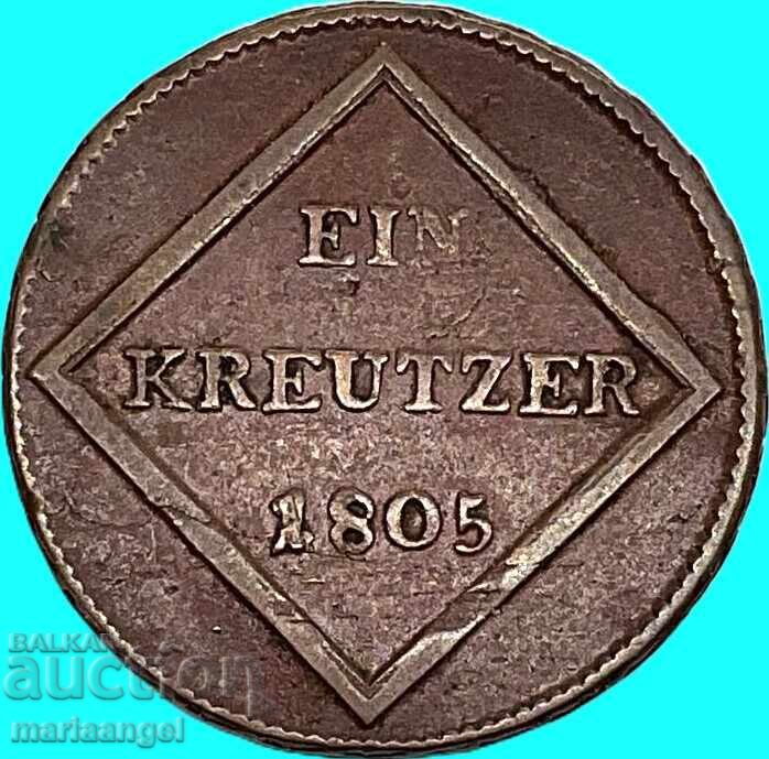 Livrarea 1 kreĭtser 1805 Austria Salzburg