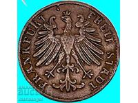 1 heller 1856 Germany Frankfurt