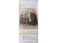 Fotografie Cinci tineri Cothen (Anh.) 1895 Carton