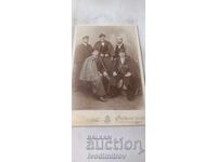 Fotografie Cinci tineri Cothen (Anh.) 1895 Carton