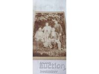 Fotografie Patru tineri 1896 Carton