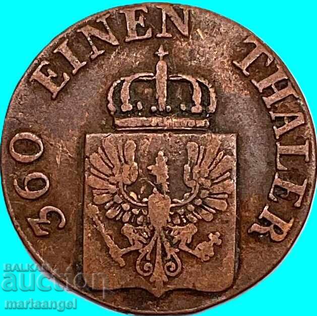 1 pfennig 1844 Πρωσία Γερμανία - σπάνια χρονιά - 6