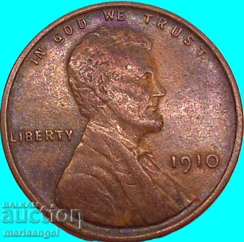 Livrarea 1 Cent 1910 SUA Lincoln Livrarea 1 Cent 1910 SUA Lincoln