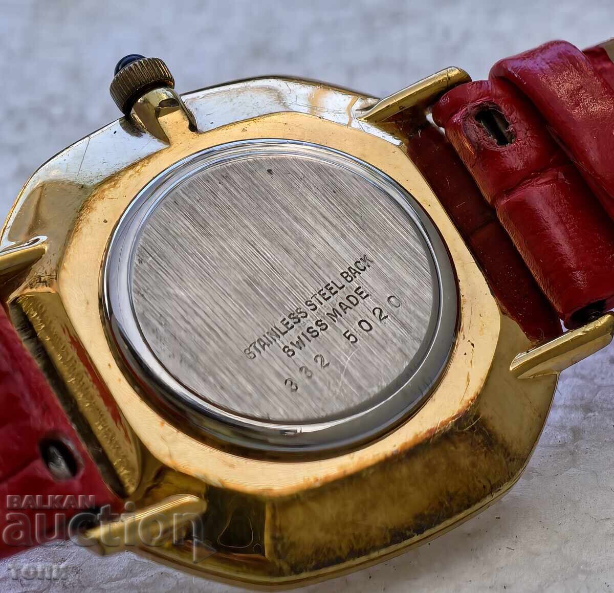 Delivery of ROTARY SWISS MADE RARE GOLD-PLATED WORKING NO WARRANTY BZC!!!!